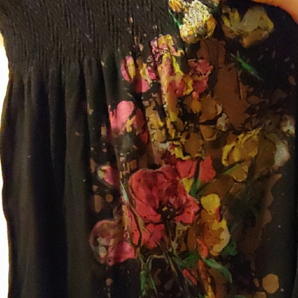Black Floral Dress - Picture 1 of 6